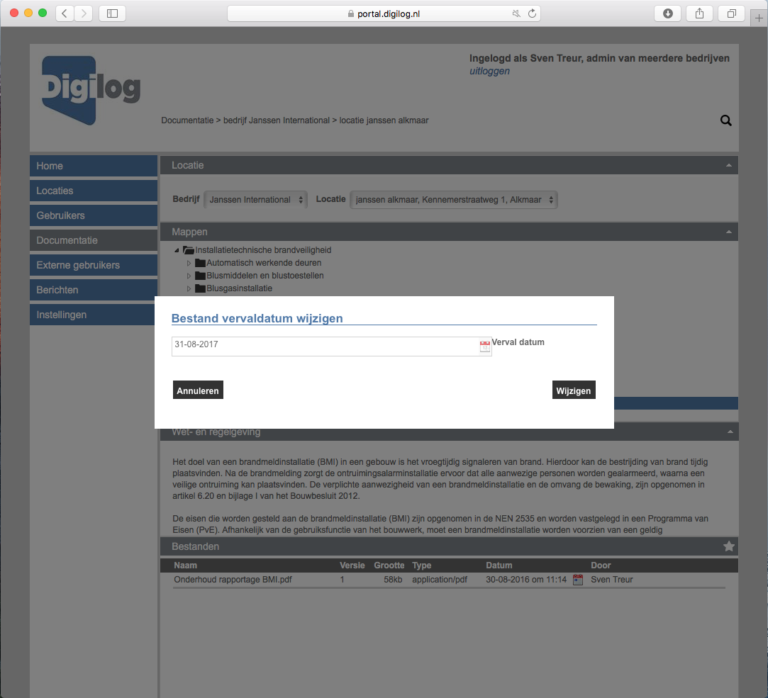 QR-code functionaliteit in Digilog